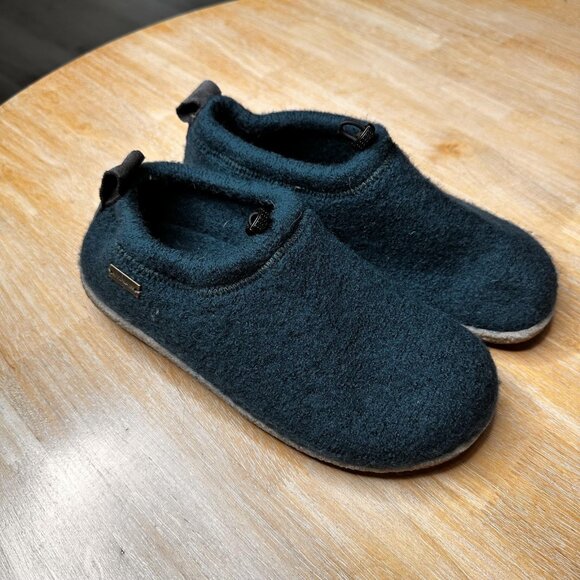 Haflinger Guido Slippers Mens Size 41 Wool Slip On Comfort Clogs Germany Felt - Picture 1 of 10